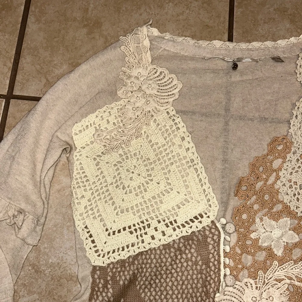 Anthropologie Cobbled Roads Sweater size small - Picture 4 of 11